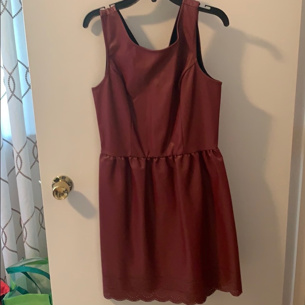 Leather Mini Dress